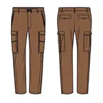 dark brown cargo pants image